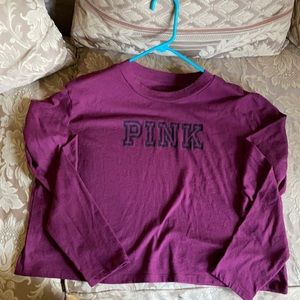 Pink brand crop top